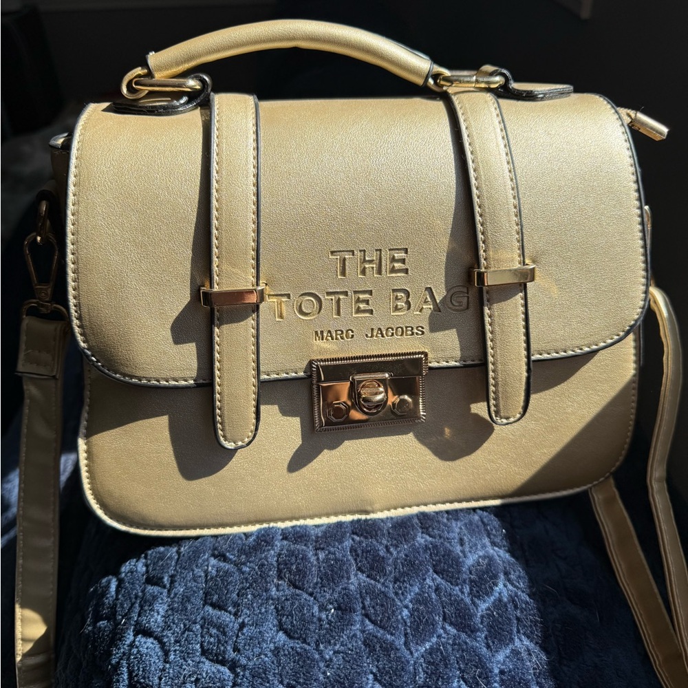 Marc Jacobs Gold Tote Bag